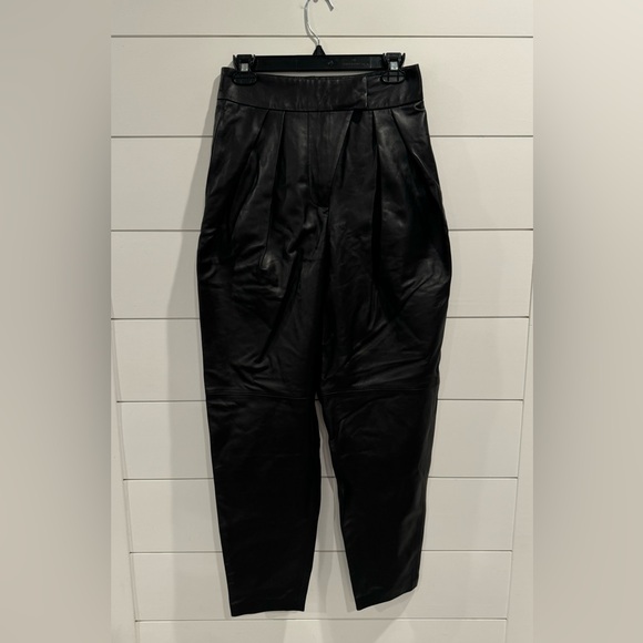 L’Academie black Kathryn leather pants - Picture 5 of 9